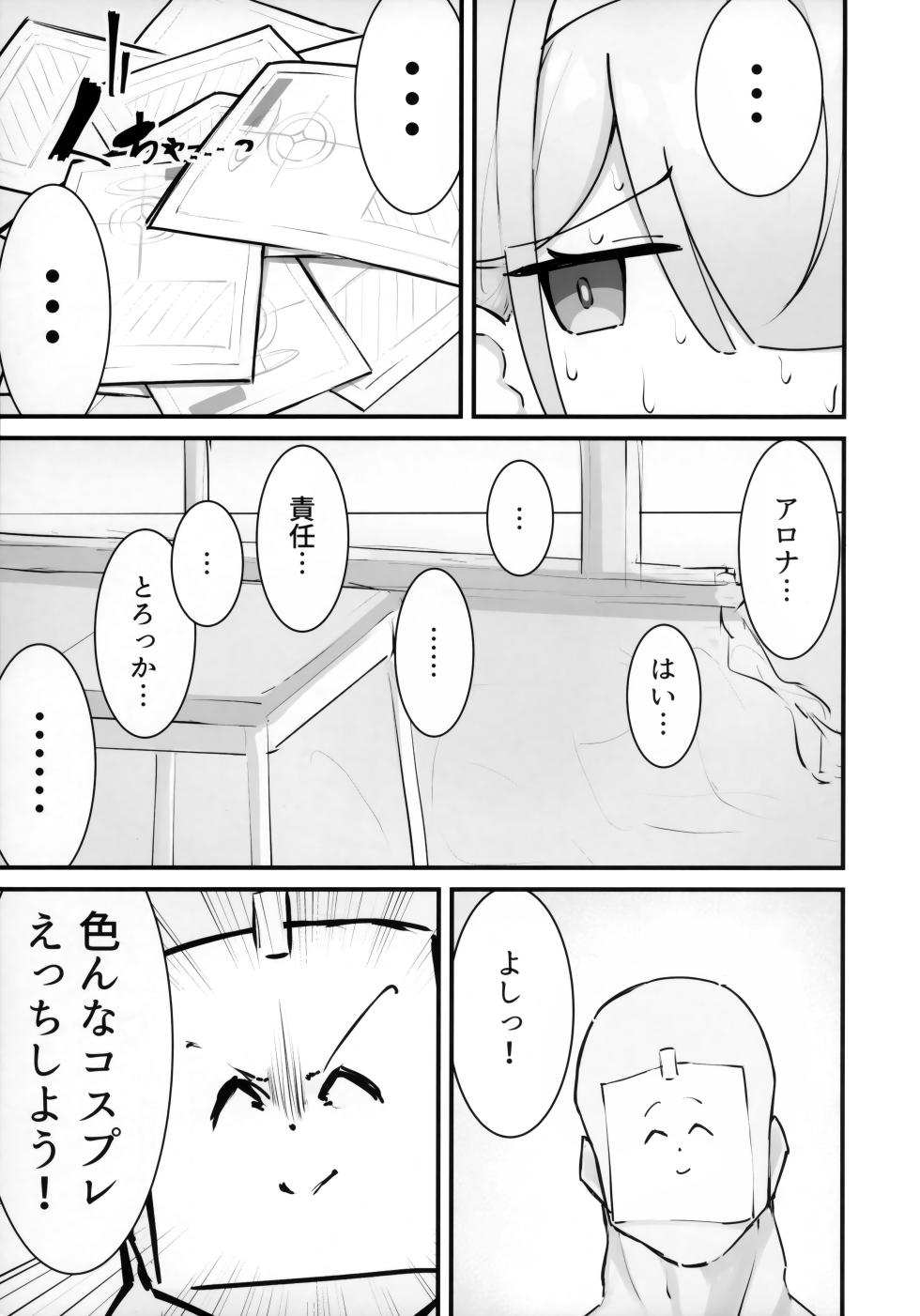 (Sensei no Archive 16) [Kenoki no Ki (Kenoki)] Arona o Tappuri Buchi Okasu Hon (Blue Archive) - Page 2