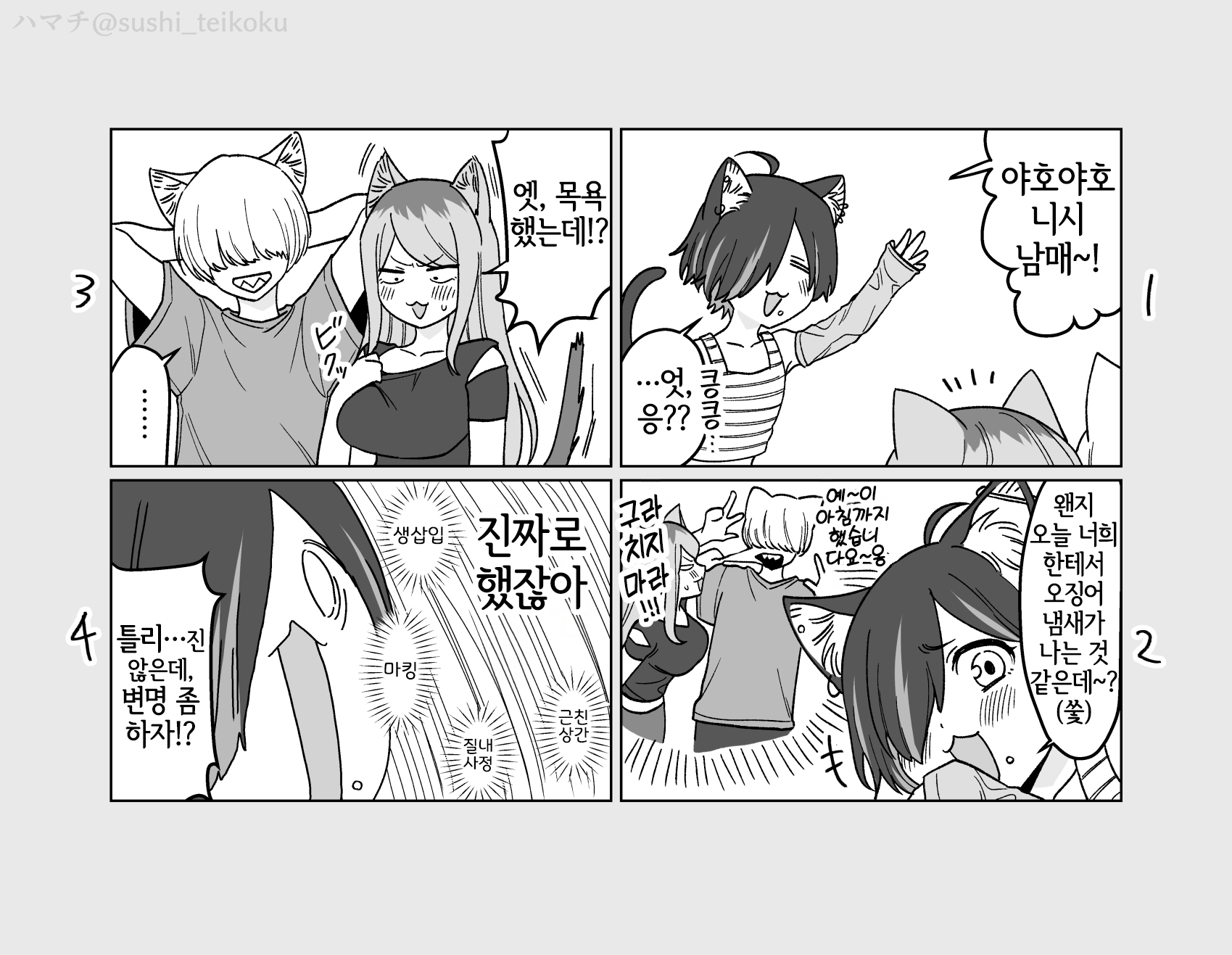 [Osushiteikoku (Hamachi)] Yametoki! Nishi Kyoudai (Yanineko) [Korean] [Digital] [LWND] - Page 14