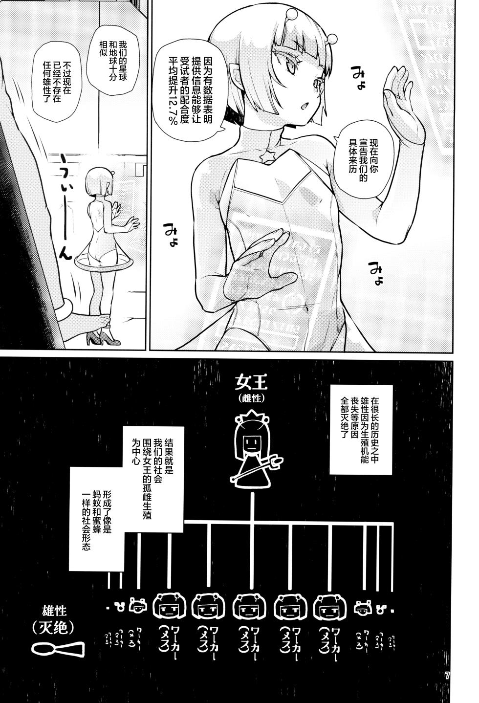 [CLUTCH SHOT KING (Kakkuu)] Uchuujin Hanako | 宇宙人花子 [Chinese] [猫瓶瓶汉化组] - Page 6