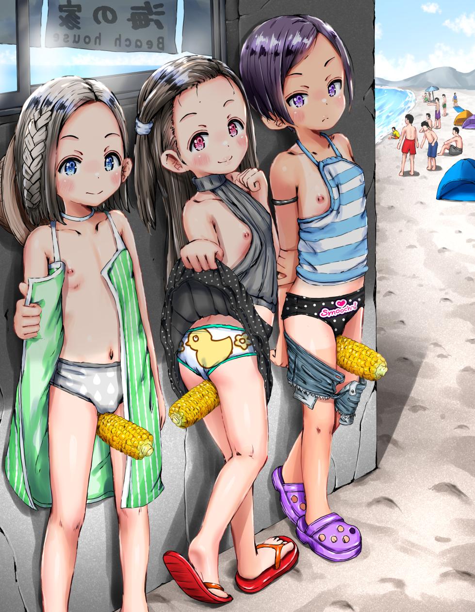 [ひ~げぇぽん] お盆休みですからね♬田舎に帰って海行って服脱いで露出しましょう♡( ＾ω＾ ) (2026-08-13 Pixiv Fanbox) - Page 7