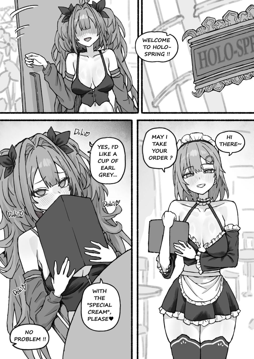 [Falboij] [HoloFuta] IRYS X AME(+VIVI) Maid Cafe [English] - Page 1