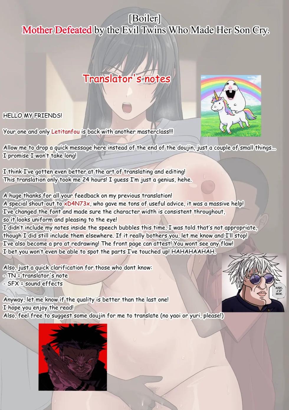 Mother Defeated By The Evil Twins Who Made Her Son Cry - Page 2